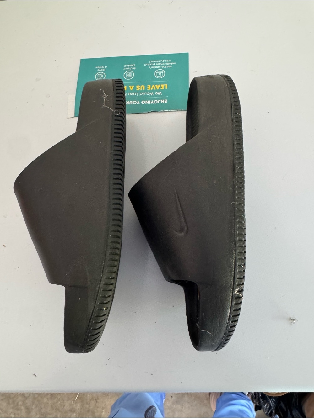 Nike Black Slide Sandals - Picture 2 of 4